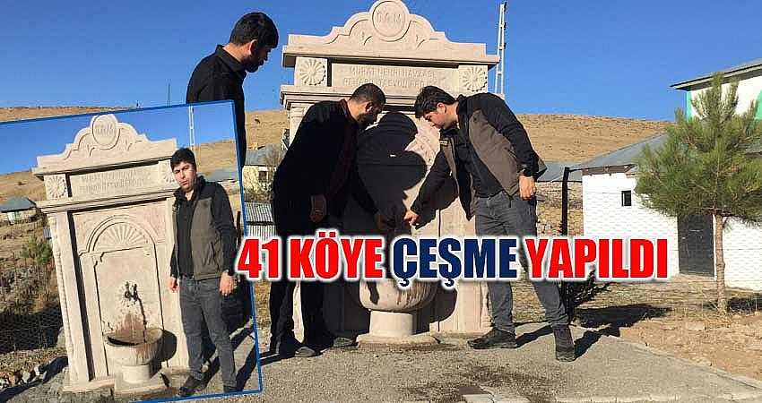 41 KÖYE ÇEŞME YAPILDI