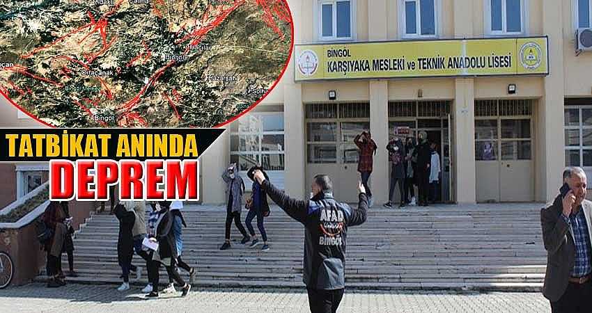 TATBİKAT ANINDA DEPREM