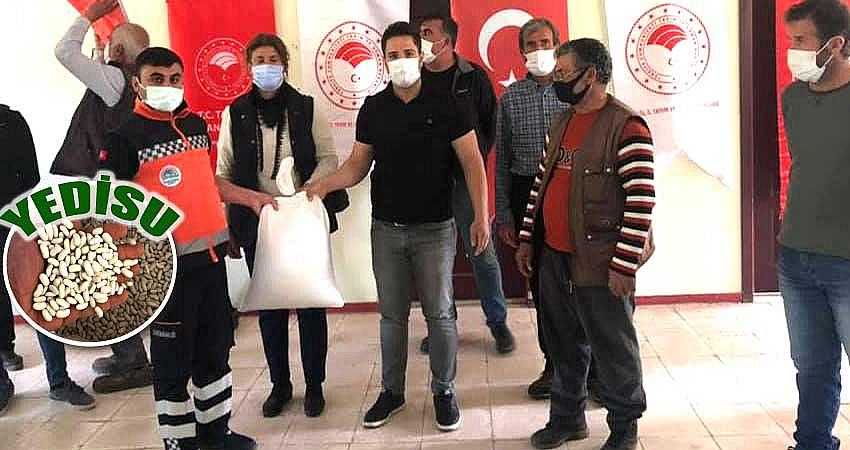ÇİFTÇİLERE 4 TON FASULYE TOHUMU