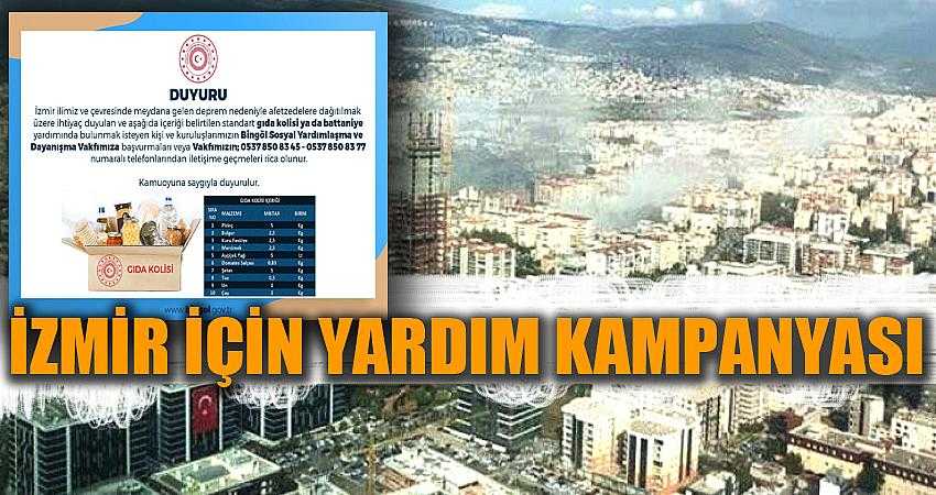Valilik’ten İzmir için yardım kampanyası