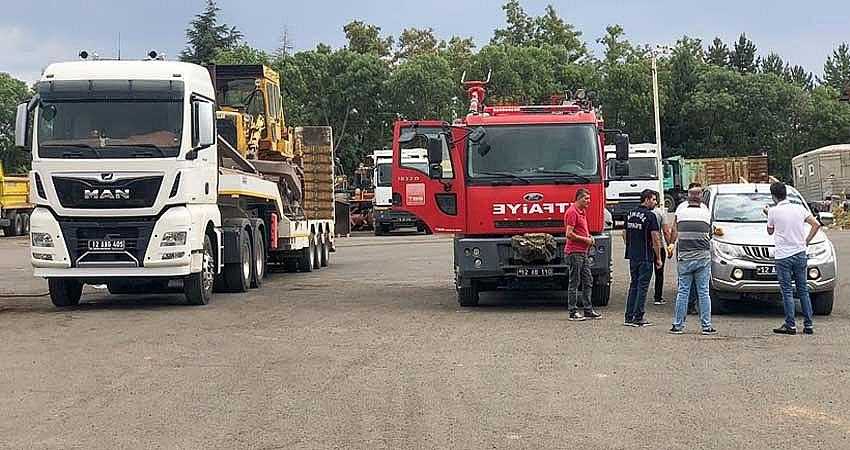 ANTALYA’YA İŞ MAKİNESİ GÖNDERİLDİ