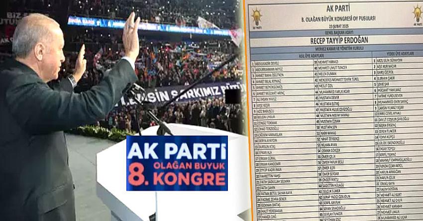 AK Parti'de yeni MKYK belli oldu! İşte isim isim tam liste