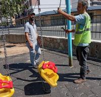 Belediye’den Parklarda Bakım Onarım Çalışması