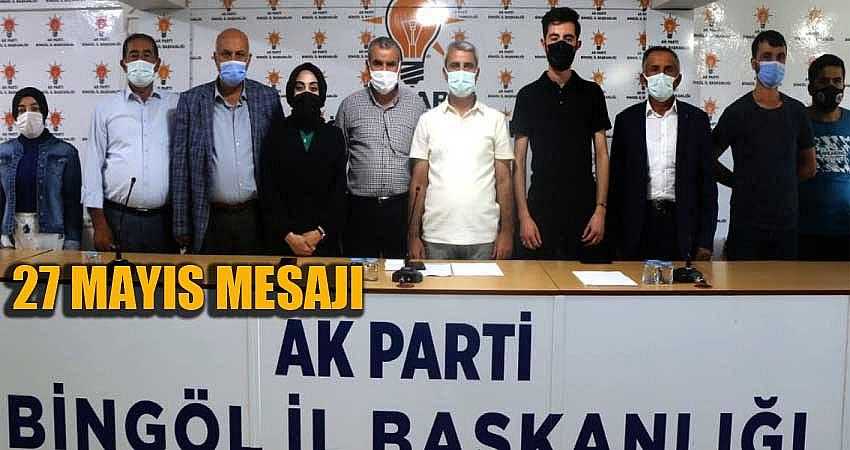 AK PARTİ’DEN 27 MAYIS MESAJI