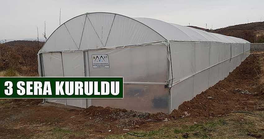 BİNGÖL’DE 3 TANE SERA KURULDU